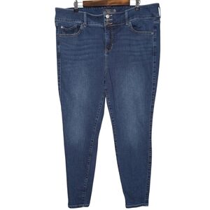 Torrid Women's Feel The Fit Super Soft Jegging Dark Wash Blue Jeans Size 20R